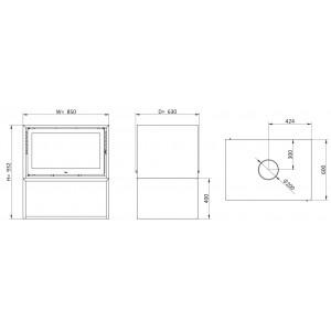 Печь-камин Solzaima Basic Box