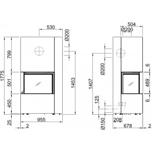 Печь-камин Spartherm Apollon 2L/2R