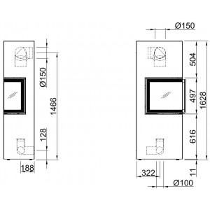 Печь-камин Spartherm Lungo 2L/2R