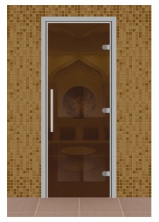 Дверь для сауны, серия Веста, стекло бронза