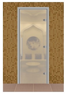 Дверь для сауны, серия Веста, стекло прозрачное матовое 