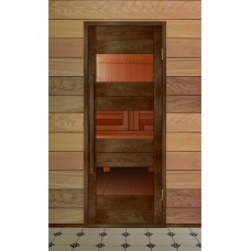Дверь деревянная для бани серия "Меридиан"