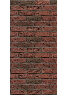 Фиброцементная плита Astonit Декор Красно-коричневый №1003 (1200x600x9) Вертикаль