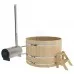 Фурако Bentwood круглая, d=1.50x1.2 м из кедра с наружной печкой