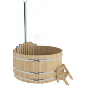 Фурако Bentwood круглая, d=2.10x1.0 м из кедра с внутренней печкой