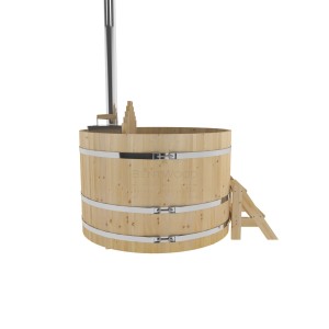 Фурако Bentwood круглая, d=1.80x1.0 м из кедра с внутренней печкой