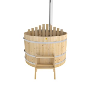 Фурако Bentwood круглая, d=1.80x1.0 м из кедра с внутренней печкой