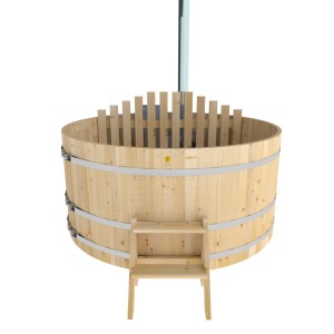 Фурако Bentwood круглая, d=2.10x1.0 м из кедра с внутренней печкой