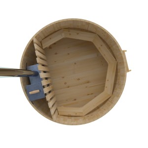 Фурако Bentwood круглая, d=2.10x1.0 м из кедра с внутренней печкой