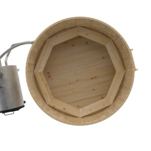 Фурако Bentwood круглая, d=2.10x1.0 м из кедра с наружной печкой