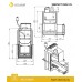 Печь для бани Эверест INOX 25 (280) под обкладку (AISI 430)