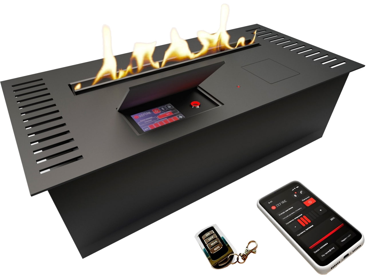 Автоматический биокамин ZeFire М 600 с ДУ