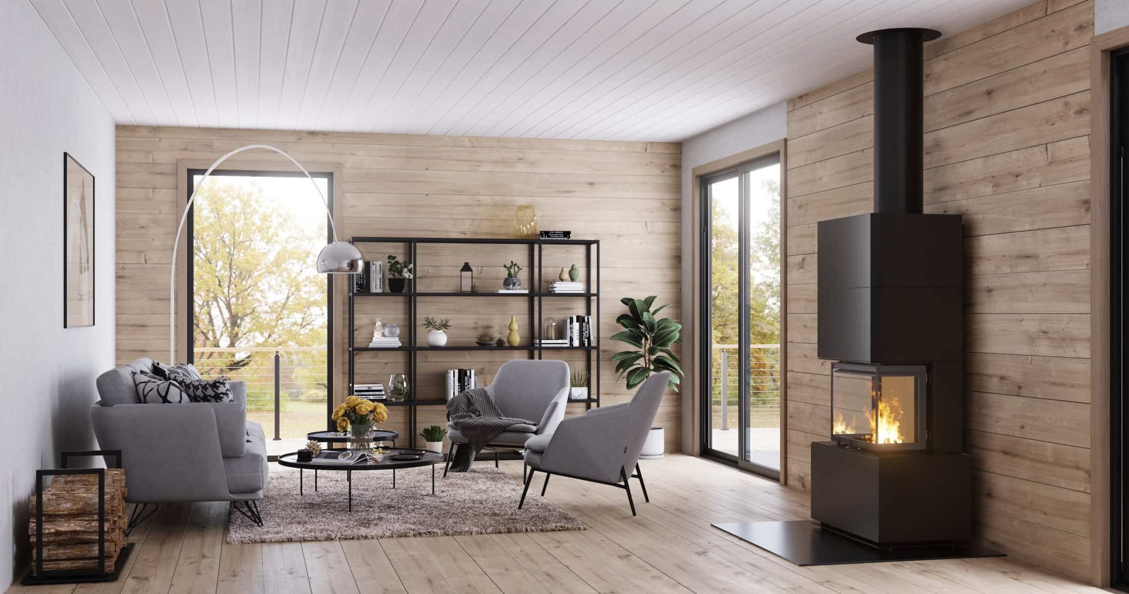 Дымоходная система Permeter Эстет в интерьере