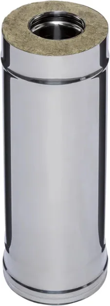 Труба-сэндвич 0,5 м Ferrum (430/0,5 мм + нерж.) д. 150x250 мм