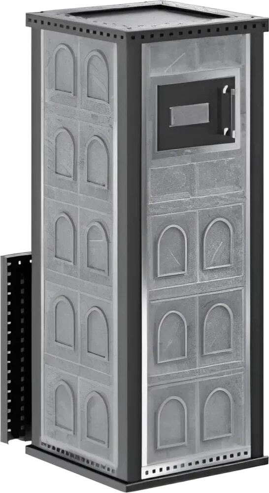 Дровяная печь для бани Klover RT 50 RV в облицовке Design