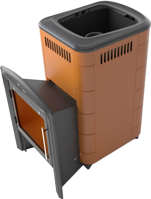 Дровяная печь для бани ТМФ Тунгуска Cast Витра Терракота Дровяная печь для бани ТМФ Тунгуска Cast Витра Терракота