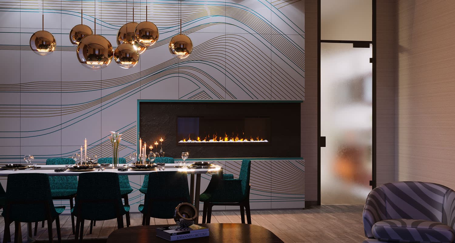 Очаг Dimplex Ignite XLF50 в интерьере