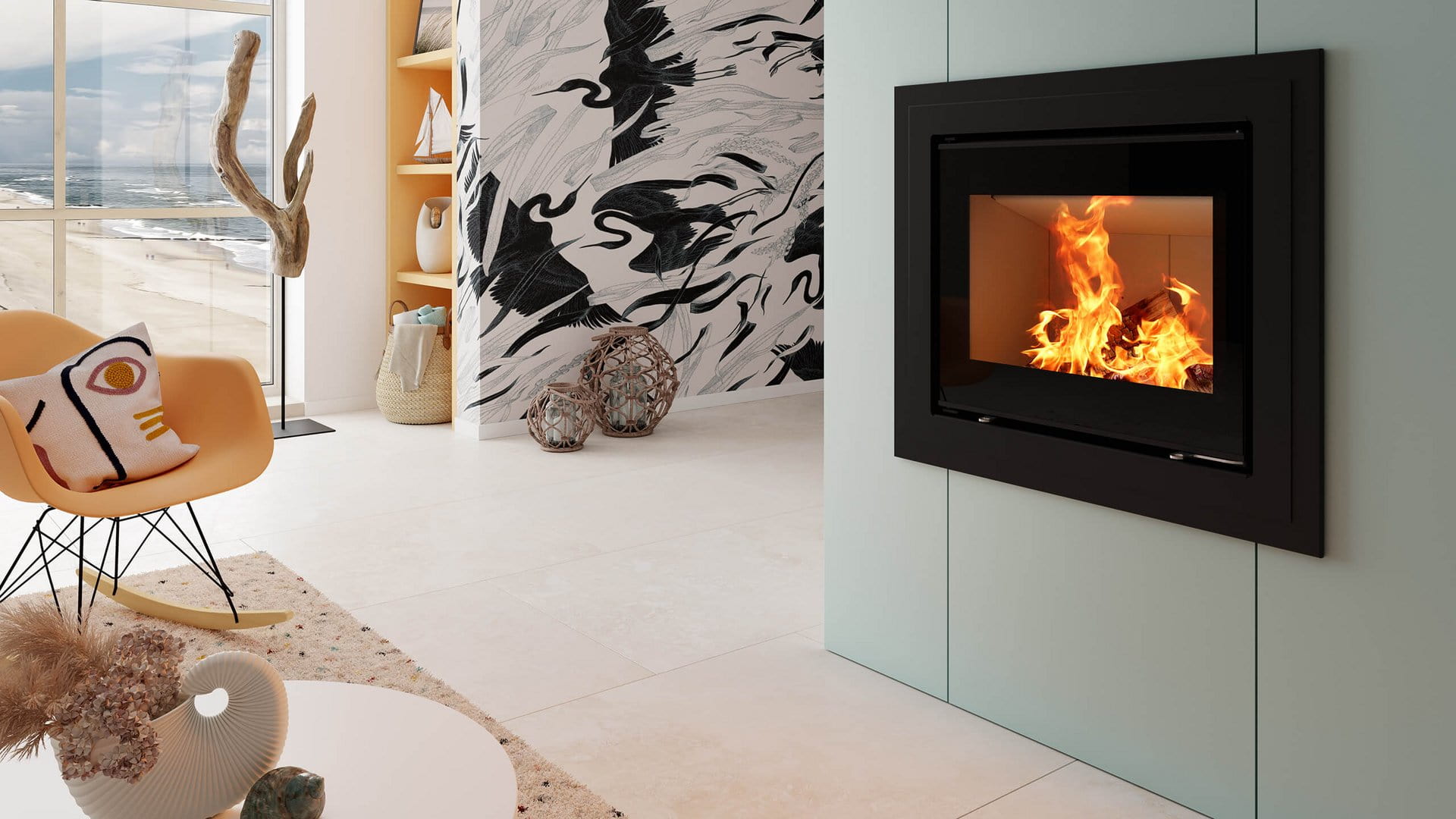 Каминная топка Spartherm Kassette M 700 в интерьере Каминная топка Spartherm Kassette M 700 в интерьере