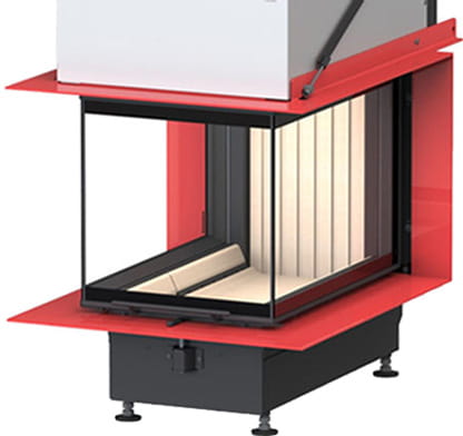 Топка Brunner Panorama с узкой чёрной рамкой