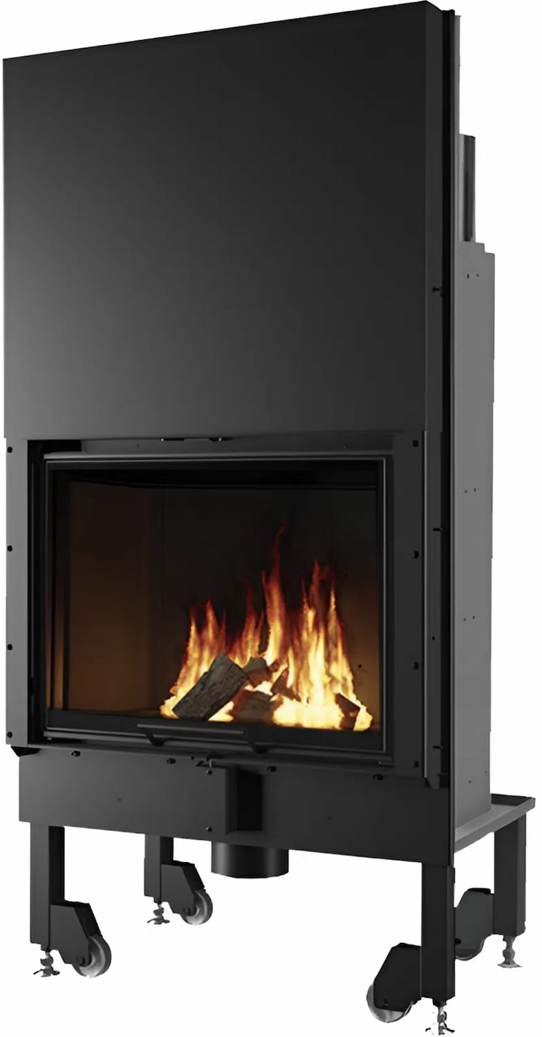 Каминная топка EdilKamin Blokk 70 N с чёрной футеровкой Каминная топка EdilKamin Blokk 70 N с чёрной футеровкой