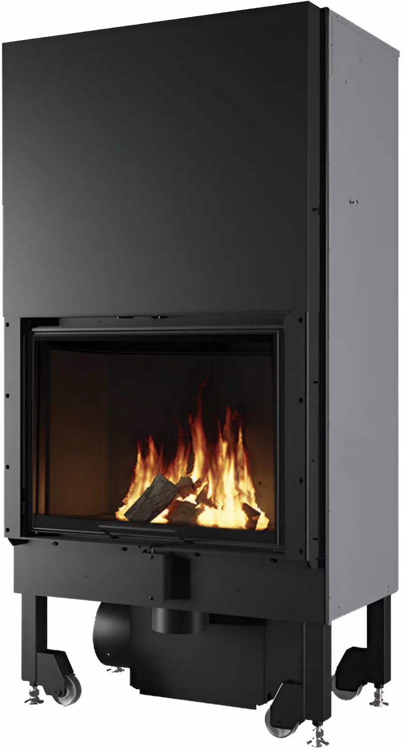 Каминная топка EdilKamin Blokk 70 V с чёрной футеровкой Каминная топка EdilKamin Blokk 70 V с чёрной футеровкой