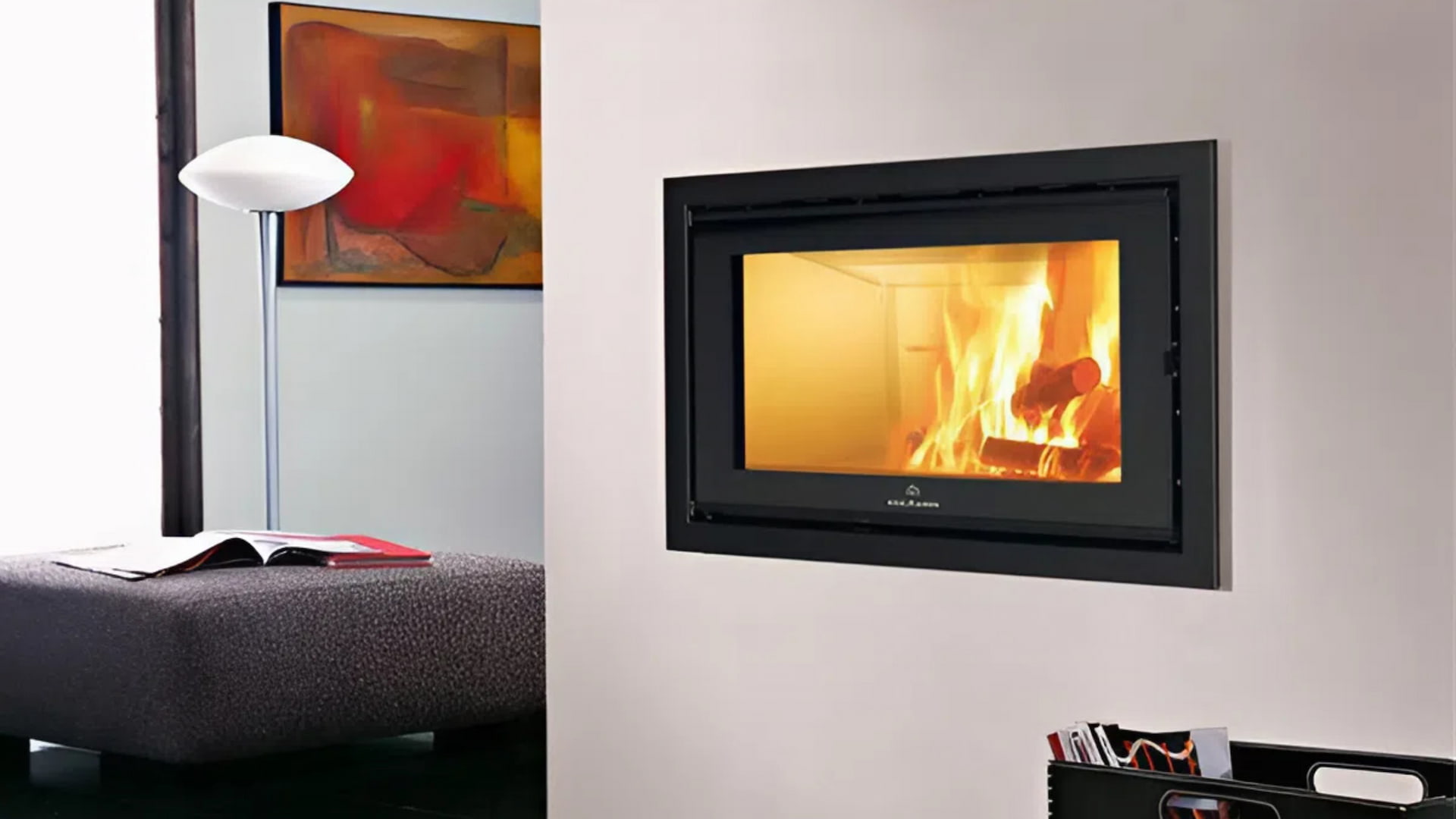 Каминная топка EdilKamin Screen EVO 100 в интерьере Каминная топка EdilKamin Screen EVO 100 в интерьере