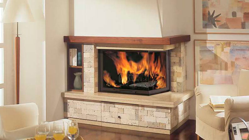 Каминная топка EdilKamin Tekno 2 SX N в интерьере