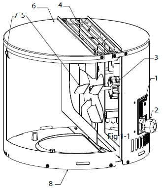 Схема дымососа Exodraft Draft Booster RBV1