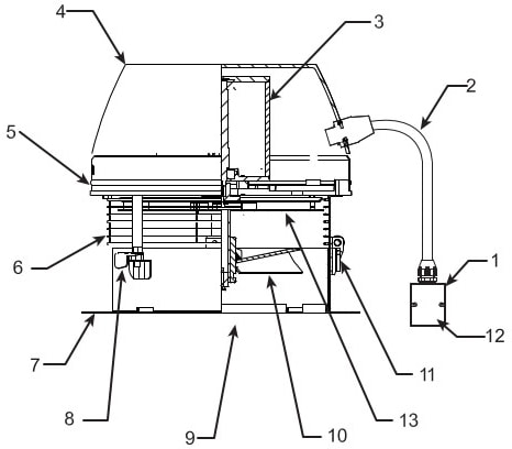 Схема дымососа Exodraft RSHT Схема дымососа Exodraft RSHT