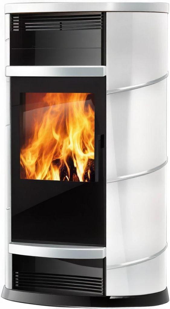 Печь-камин Edilkamin VIP Blanco crema Печь-камин Edilkamin VIP Blanco crema