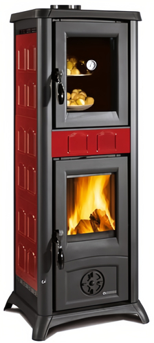 Печь-камин La Nordica Gemma Forno 5.0 Elegance Bordeaux (Бордовый)